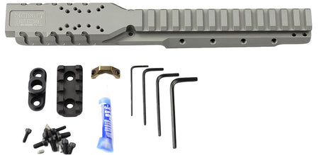Samson 030026511 Hannibal Picatinny Rail for Ruger Mini-14 Mini Thirty 2008+ Natural Gray Direct Red Dot Mount