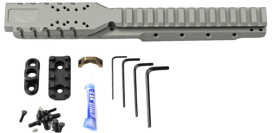 Samson 030026511 Hannibal Picatinny Rail for Ruger Mini-14 Mini Thirty 2008+ Natural Gray Direct Red Dot Mount