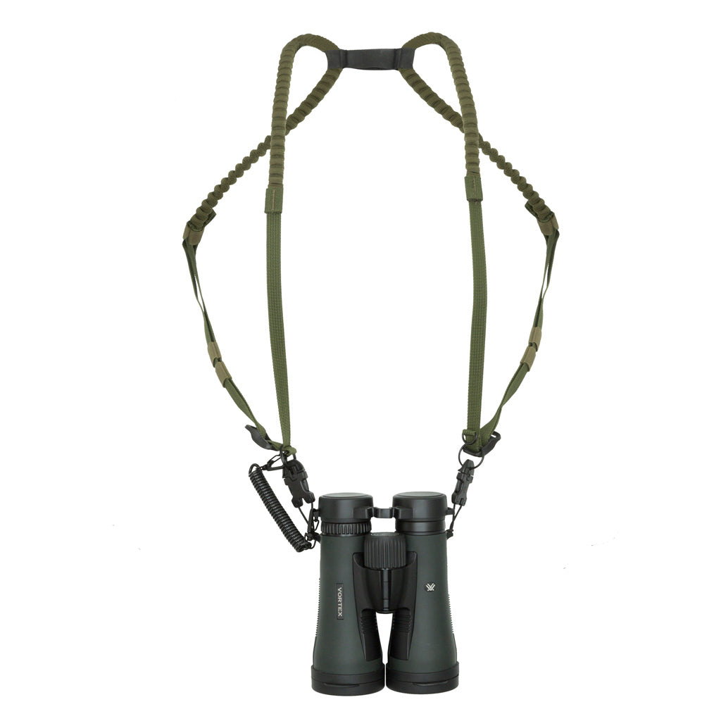 Elevation Dual Bino Harness Black/Green Chest Harness