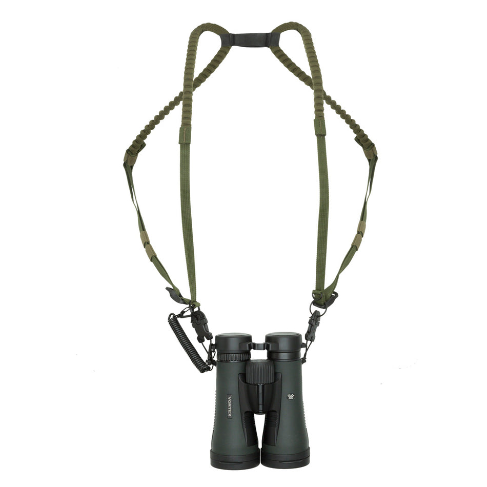 Elevation Dual Bino Harness Black/Green Chest Harness
