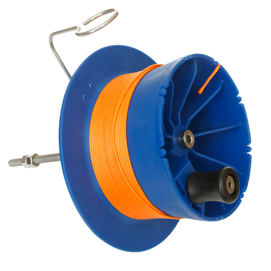 Fin Finder SideWinder Bowfishing Drum Reel Blue RH/LH