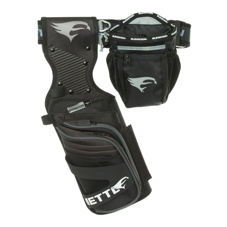 Elevation Mettle RH Black Field Quiver Package with Belt and Pouch