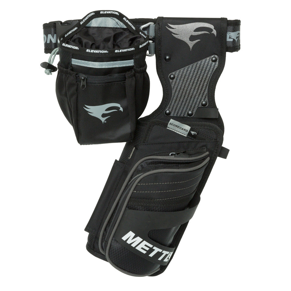 Elevation Mettle LH Black Field Quiver Package with Belt and Pouch