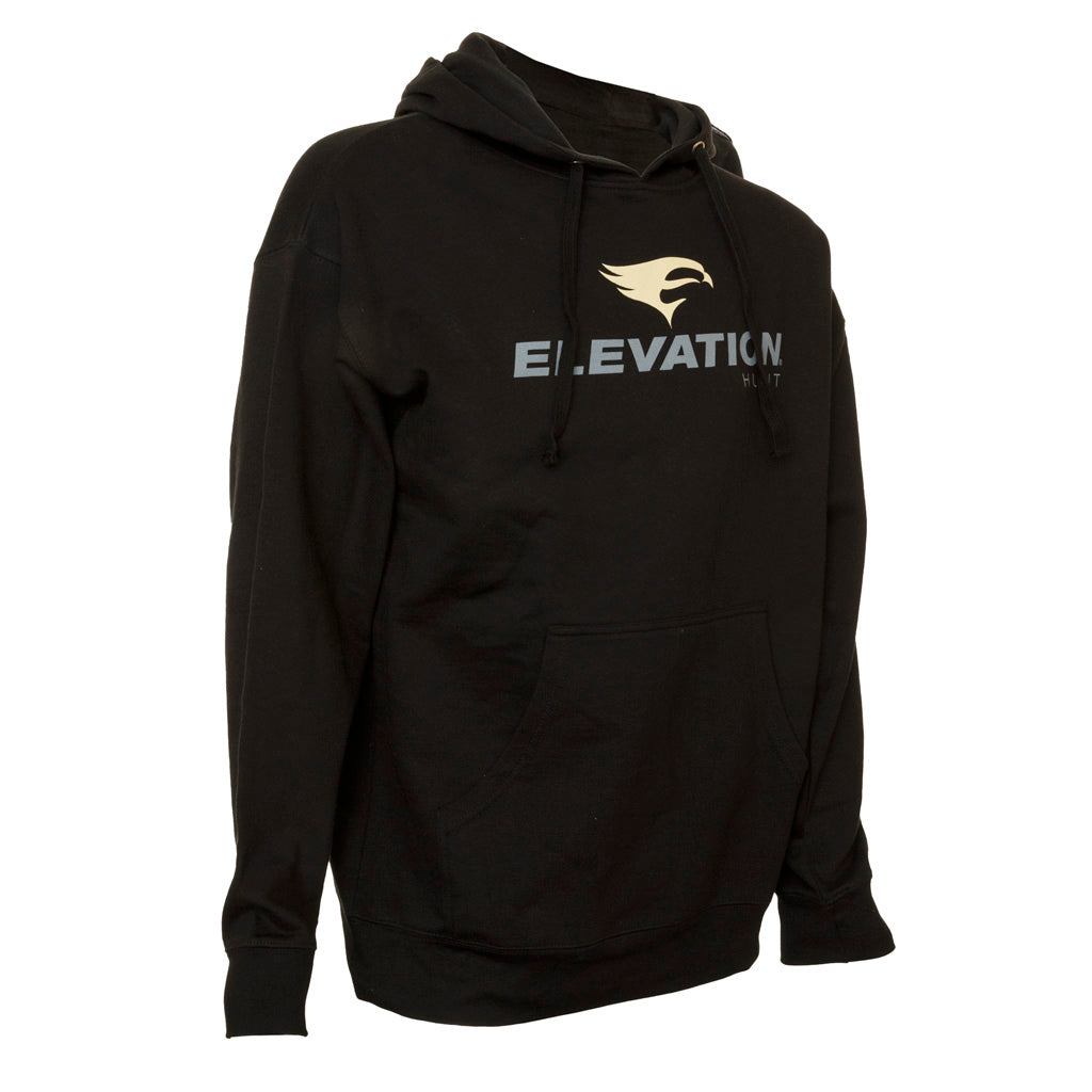 Elevation Peregrine Falcon Topographic Map Hoodie Black Large