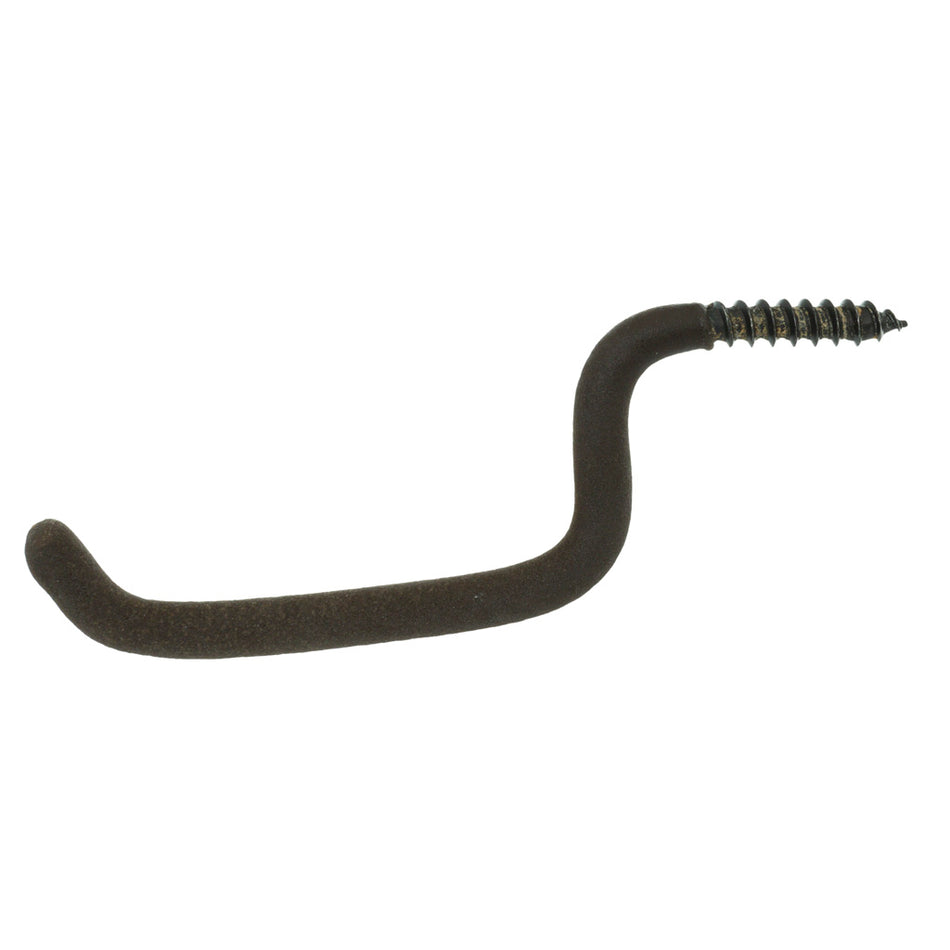 October Mountain Vinyl Coated Bow and Gear Hooks Brown 50pk