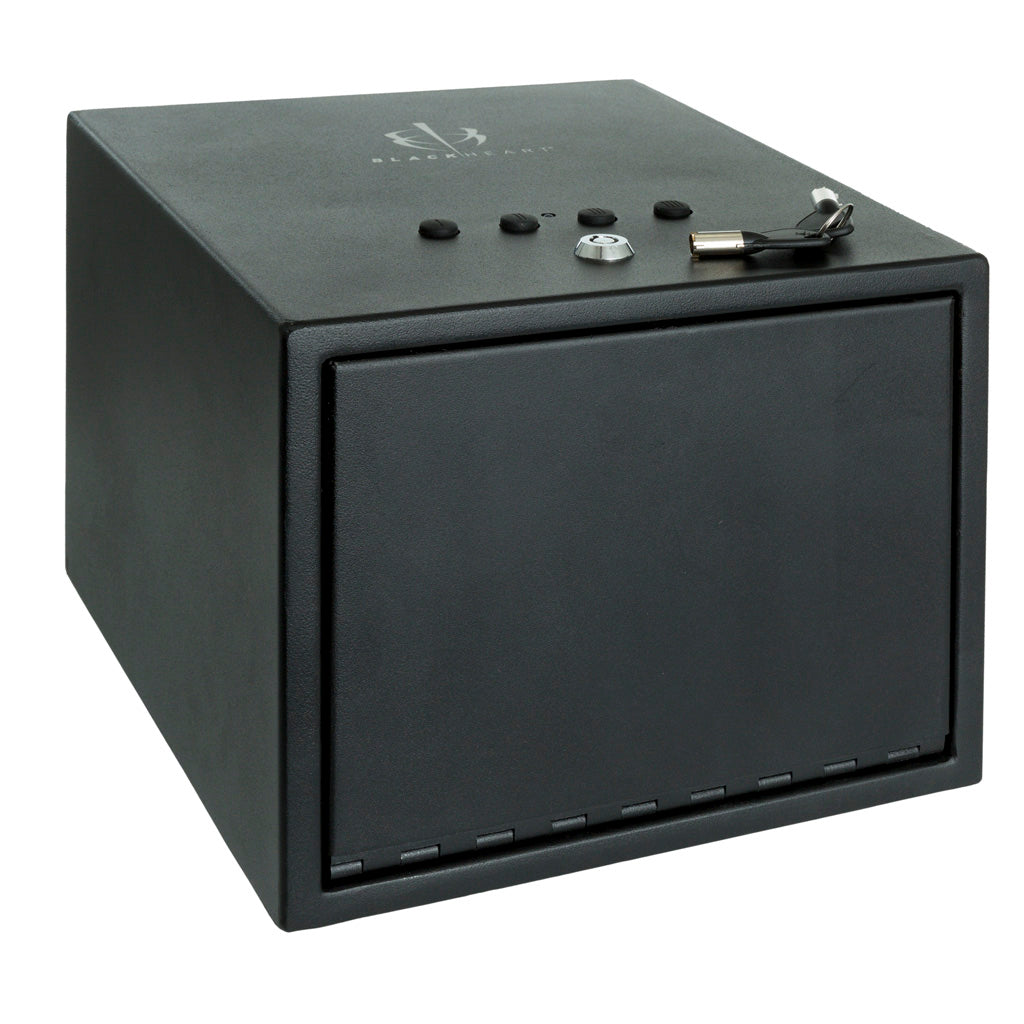 BlackHeart Dual Handgun Hard Vault with Interior Shelf Black
