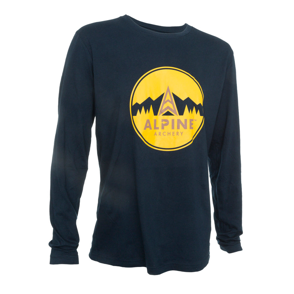 Alpine Long Sleeve Tee Shirt Navy Size Large