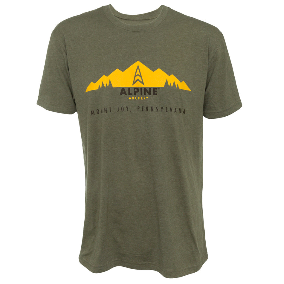 Alpine Short Sleeve Tee Shirt Olive Size Large