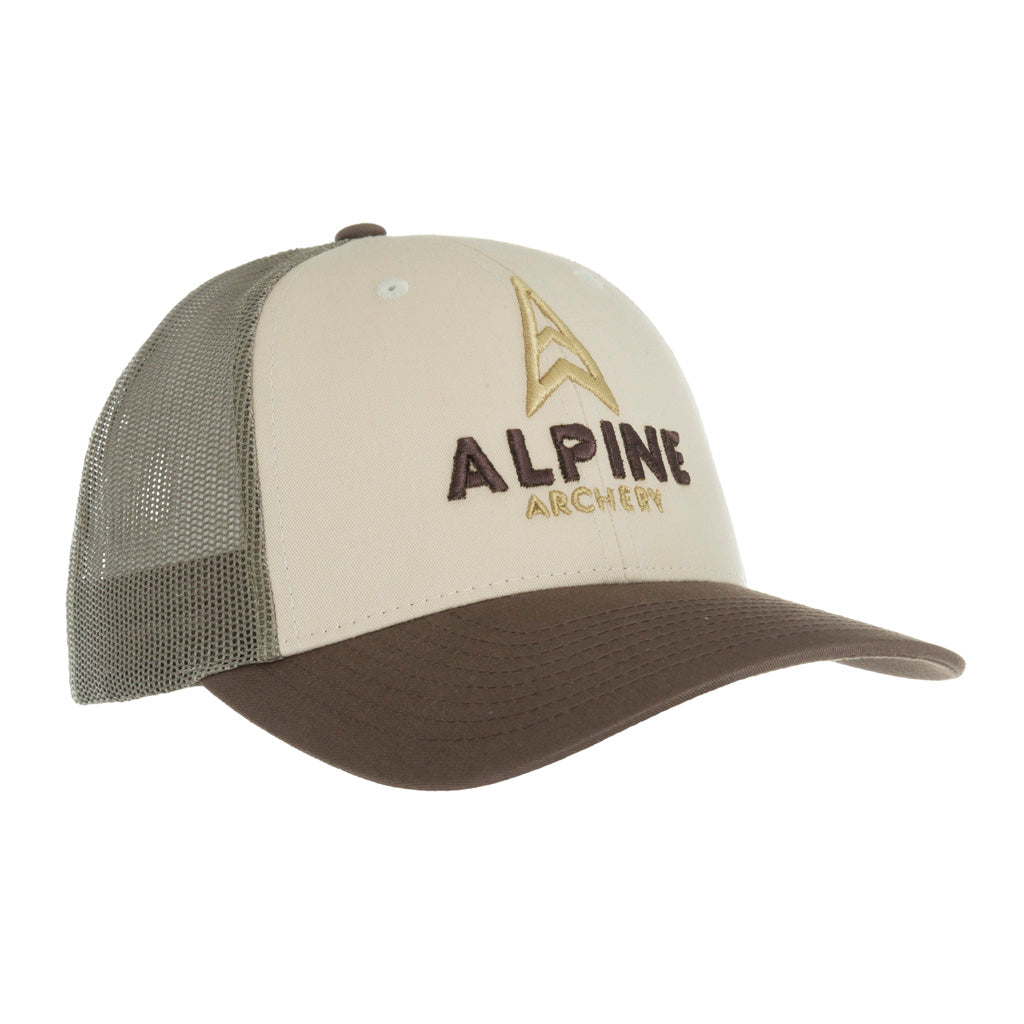 Alpine Low Profile Trucker Cap Brown Loden Tan