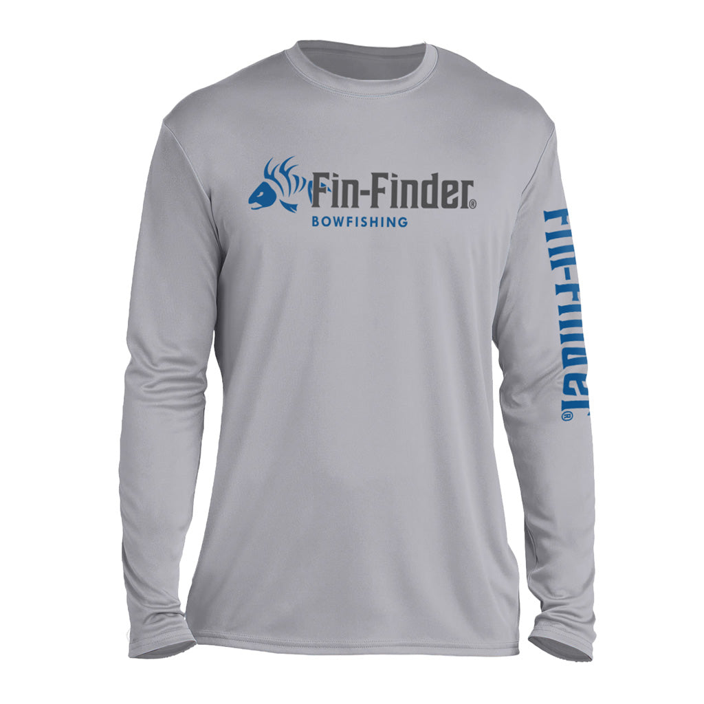 Fin Finder Skulls UPF 50 Performance Longsleeve Grey X-Large