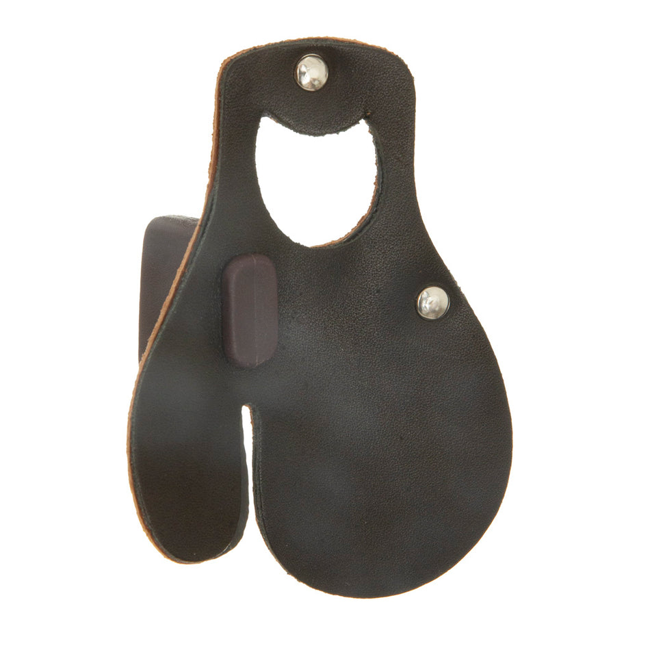 October Mountain Large LH Leather Finger Tab Black Split Finger Design