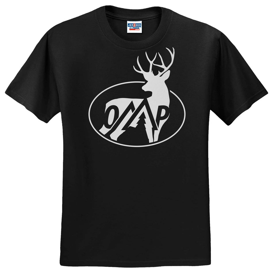 October Mountain Bucks Tee Shirt Black Medium