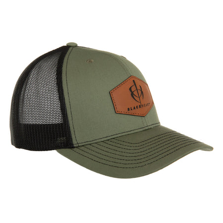 BlackHeart Green/Black Patch Logo Cap