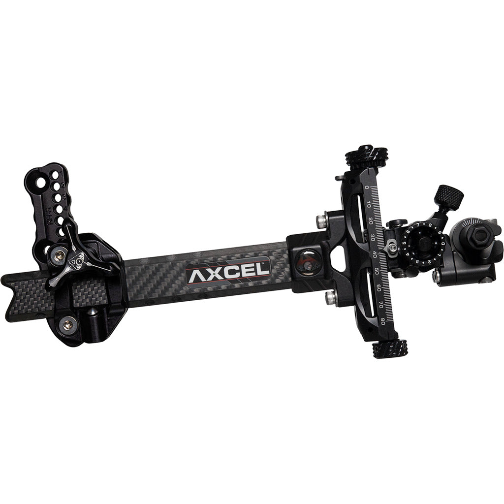 Axcel Achieve XP 2.0in Carbon Bar Tournament Compound Sight 6in RH Black