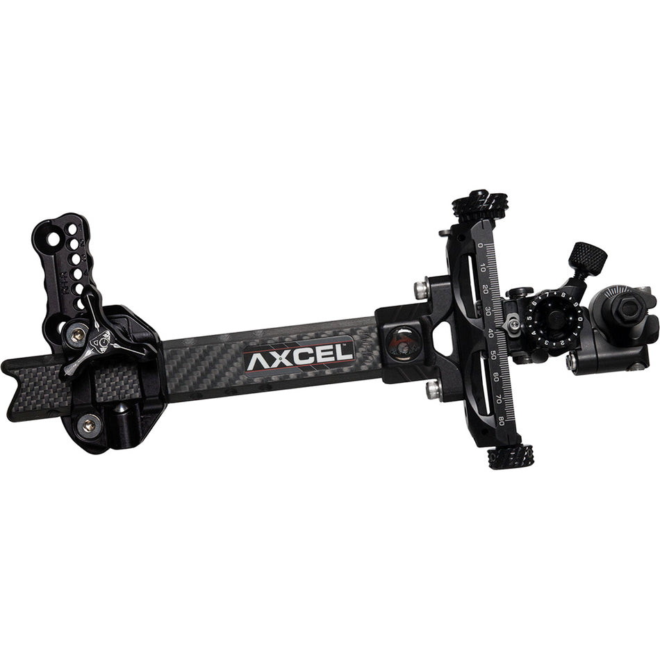 Axcel Achieve XP 2.0in Carbon Bar Tournament Compound Sight 6in RH Black