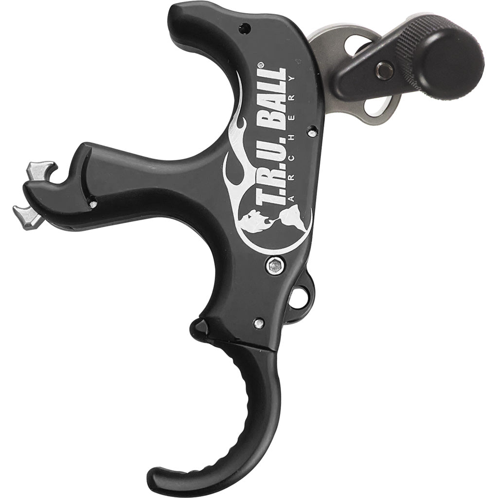 Tru Ball Trident Flex 3-Finger Bow Release Aluminum Black Medium
