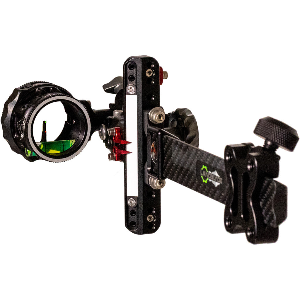 Axcel LANDSLYDE Plus Carbon Pro Slider Sight AVX-31 Ranger Double Pin .019 Black
