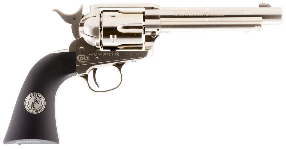 Umarex 2254051 Colt Peacemaker CO2-Powered .177 Pellet Revolver 6 Round Nickel All-Metal