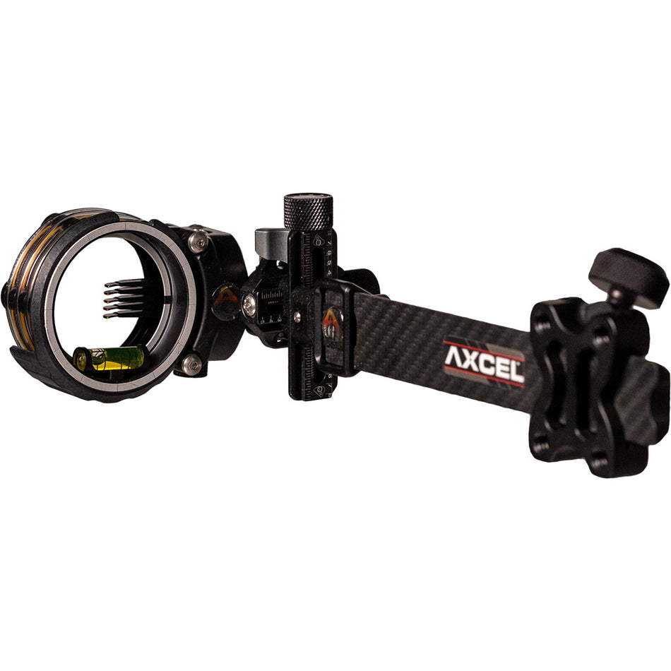 Axcel ArmorTech Lite Pro Archery Sight Carbon Pro Bar 5-Pin .010 RH/LH