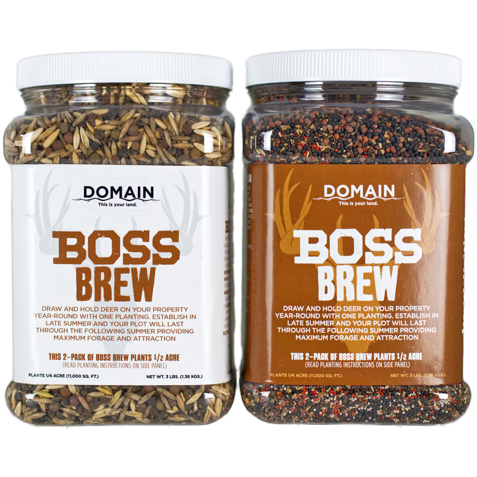 Domain Boss Brew Deer Food Plot Seed Blend - Half Acre Coverage