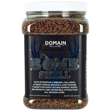 Domain Bombshell Super Food Deer Plot Seed Blend - Half Acre
