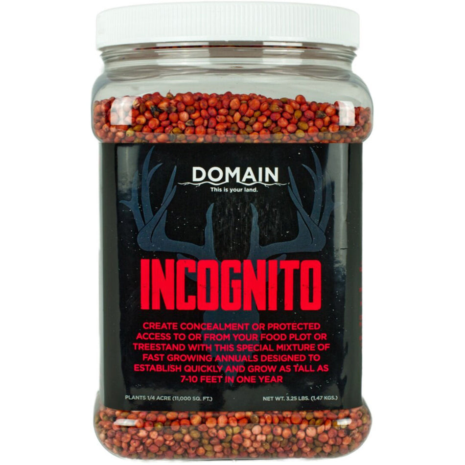 Domain Incognito Food Plot Concealment Seed Blend - Quarter Acre