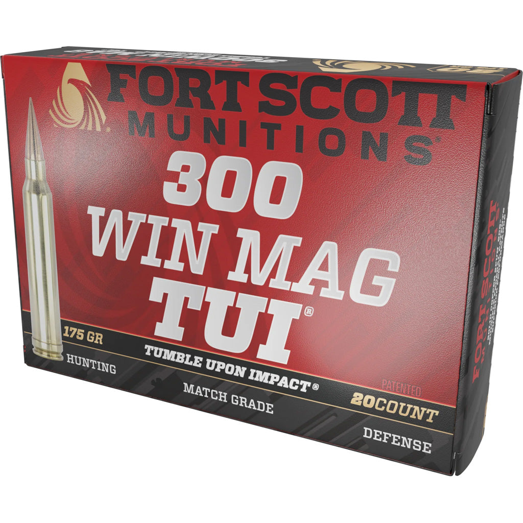 Fort Scott Munitions .300 Winchester Mag 300WM175SCV Tumble Upon Impact (TUI) Solid Copper Spun CS 175 Grain