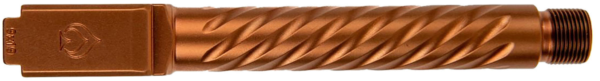 Ballistic Advantage Premium Series 9mm Luger Glock 17 Gen 5 Spiral Fluted Threaded Copper PVD Pistol Barrel 416R Stainless