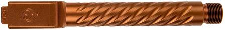 Ballistic Advantage Premium Series 9mm Luger Glock 17 Gen 5 Spiral Fluted Threaded Copper PVD Pistol Barrel 416R Stainless