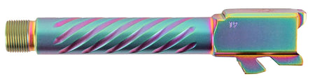 Ballistic Advantage Premium Series 9mm Luger Glock 17 Gen 5 Spiral Fluted Threaded Iridescent PVD Pistol Barrel 416R Stainless