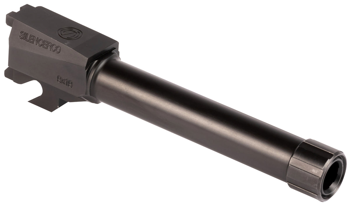 SilencerCo AC2486 9mm 4.50" Threaded Pistol Barrel, Black Nitride SS, Sig P320 Compact
