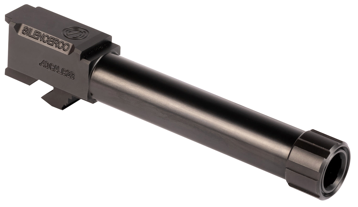 SilencerCo AC1757 .40 S&W 4.50" Threaded Pistol Barrel, Black Nitride SS, Glock 23