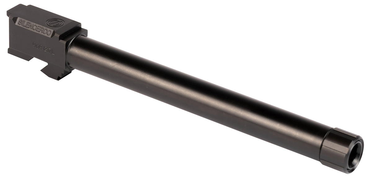 SilencerCo AC861 9mm 6.50" Threaded Pistol Barrel, Black Nitride SS, Glock 17L