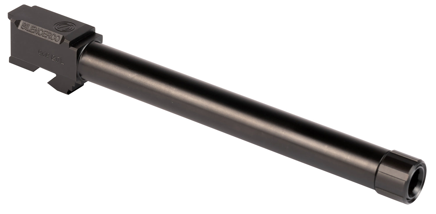 SilencerCo AC861 9mm 6.50" Threaded Pistol Barrel, Black Nitride SS, Glock 17L