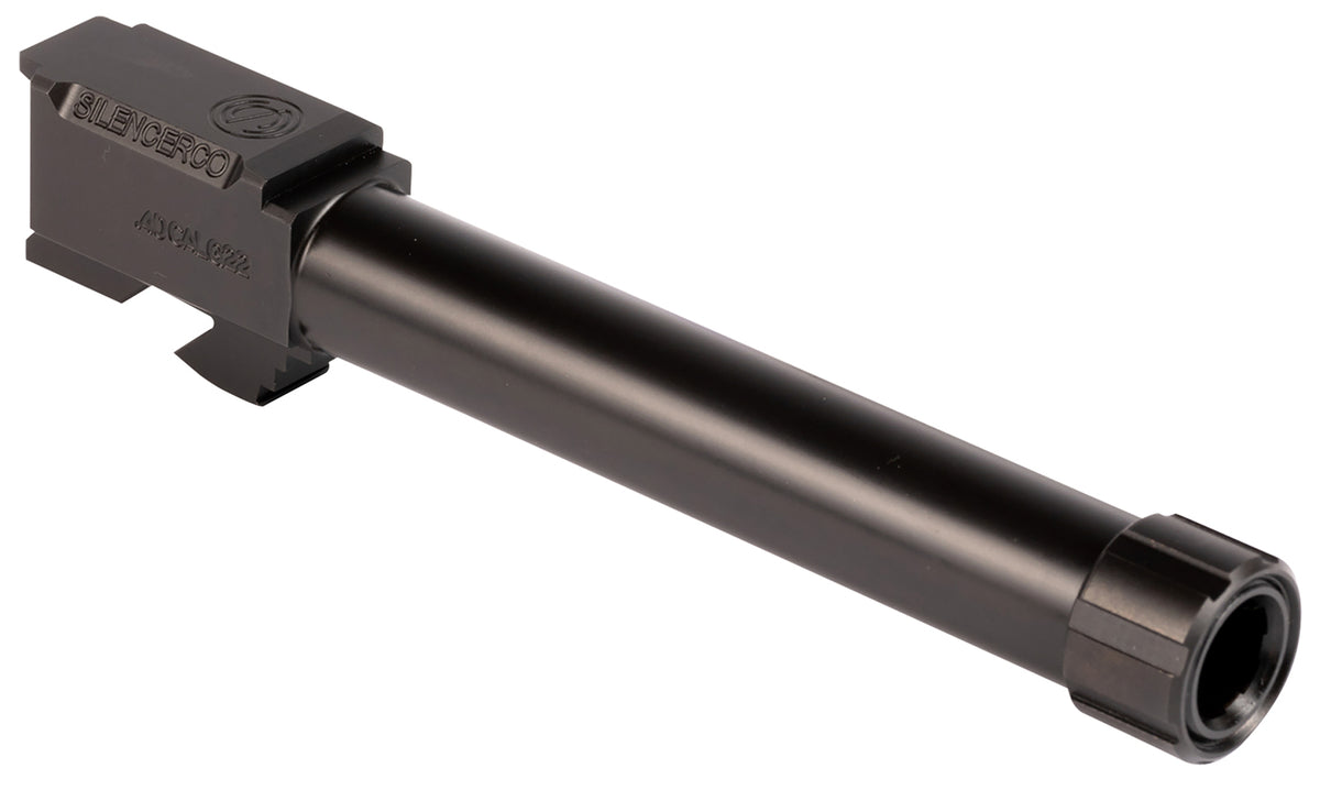 SilencerCo AC50 Glock 22 Gen 2-4 Threaded Barrel 4.80" 40 S&W Black Nitride Stainless