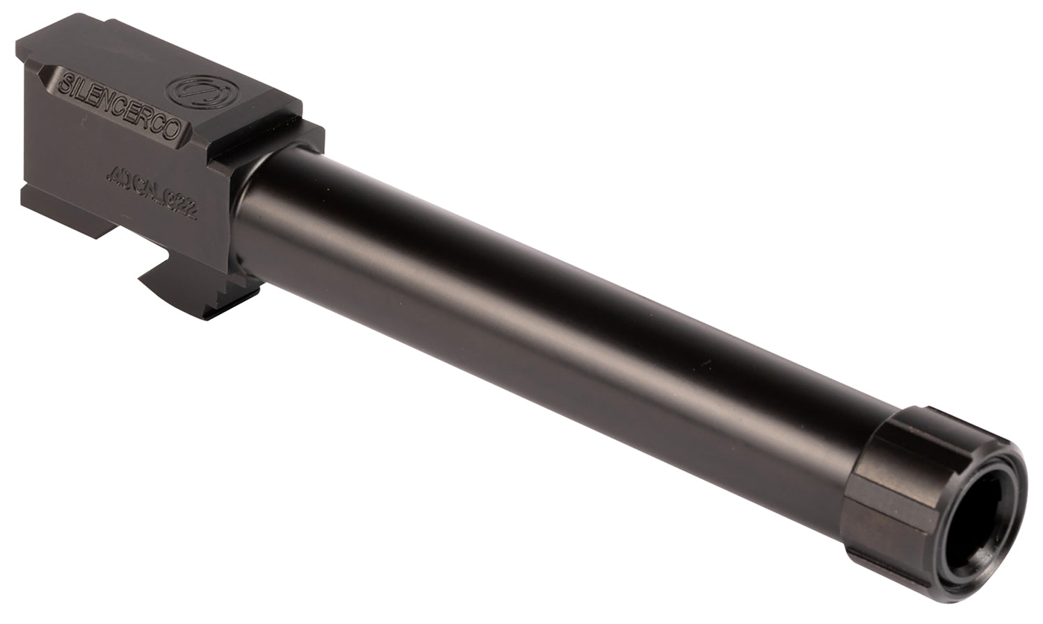 SilencerCo AC50 Glock 22 Gen 2-4 Threaded Barrel 4.80" 40 S&W Black Nitride Stainless