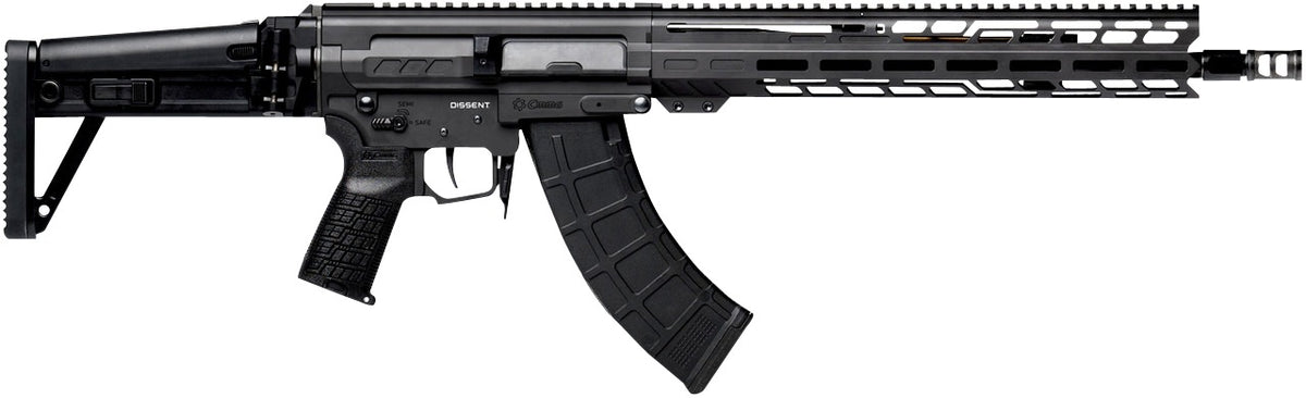 CMMG Dissent MK47 7.62x39mm Rifle, 30+1, (2) 14.30" Barrels, Black, Side Folding Stock, M-LOK Handguard