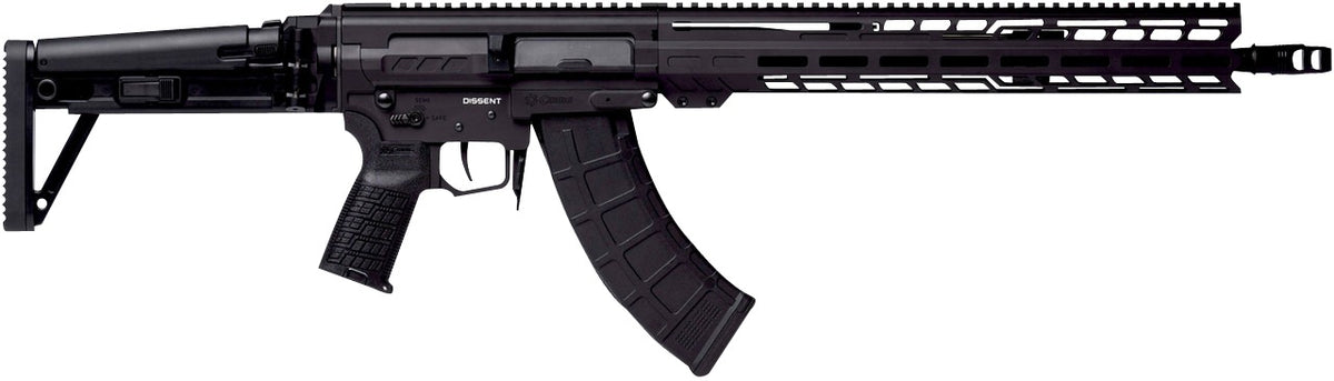 CMMG Dissent MK47 7.62x39mm 16.1" Rifle, Black Armor Finish, 30+1 Capacity (2 Mags)