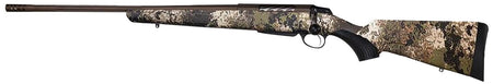 Tikka T3x Lite .270 Win Bolt-Action Rifle, 22.4in Fluted/Threaded Barrel, Midnight Bronze Cerakote, Veil Wideland Stock, Left Hand (JRTXVW418R10)