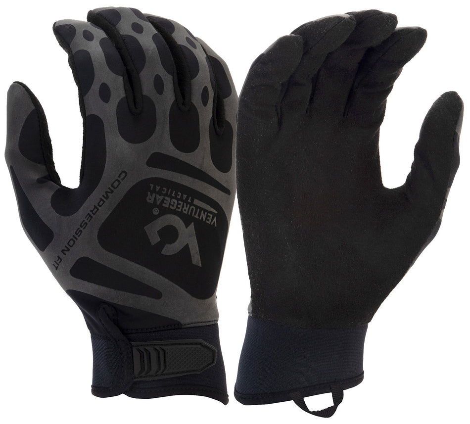 Pyramex Venture Gear VGTG10BM Black Synthetic Leather Compression Gloves Medium