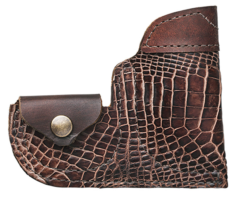 NAA ITP Brown Gator Skin Holster with Metal Clip