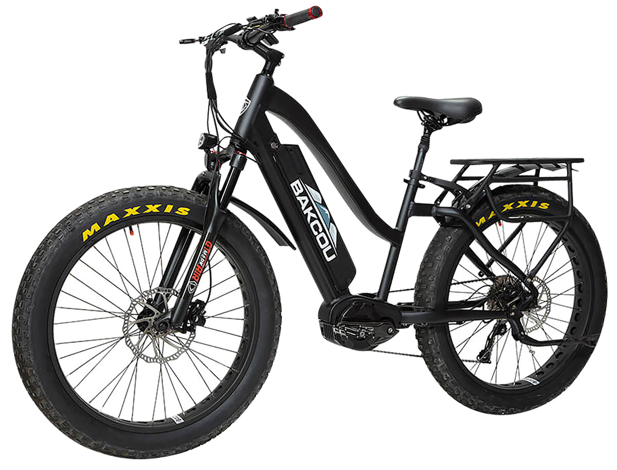 Bakcou BMST26BB21 Mule ST Step-Through E-Bike Bafang M620 Ultra Motor Matte Black