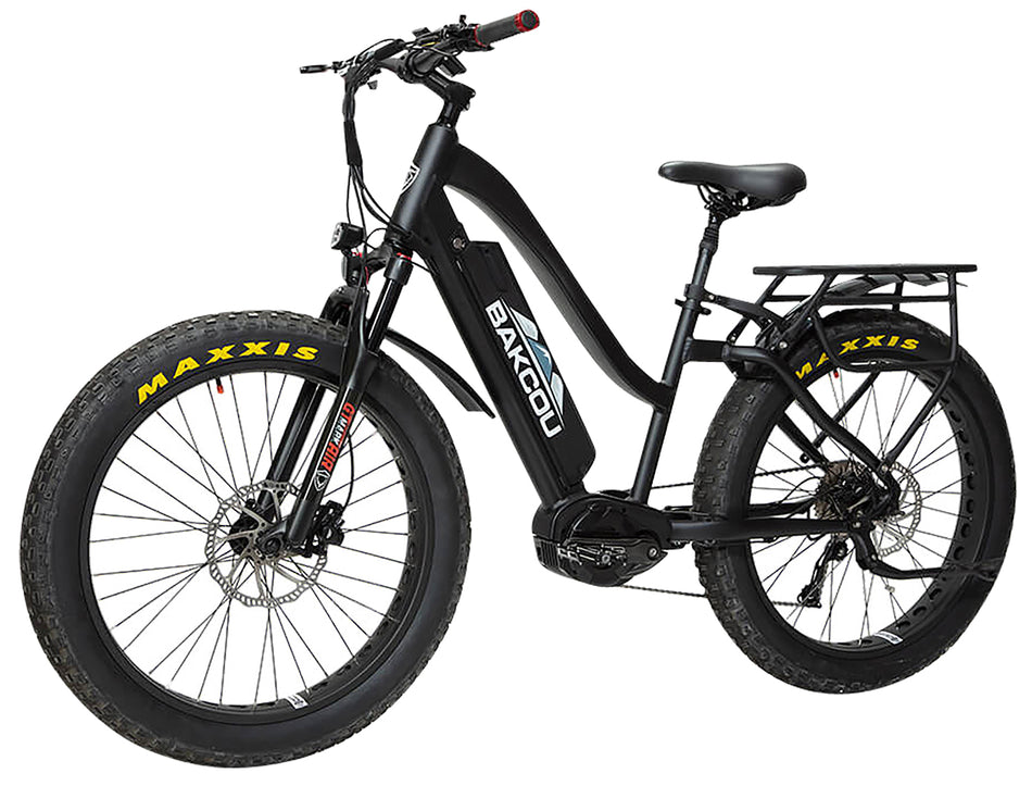 Bakcou BMST26BB21 Mule ST Step-Through E-Bike Bafang M620 Ultra Motor Matte Black