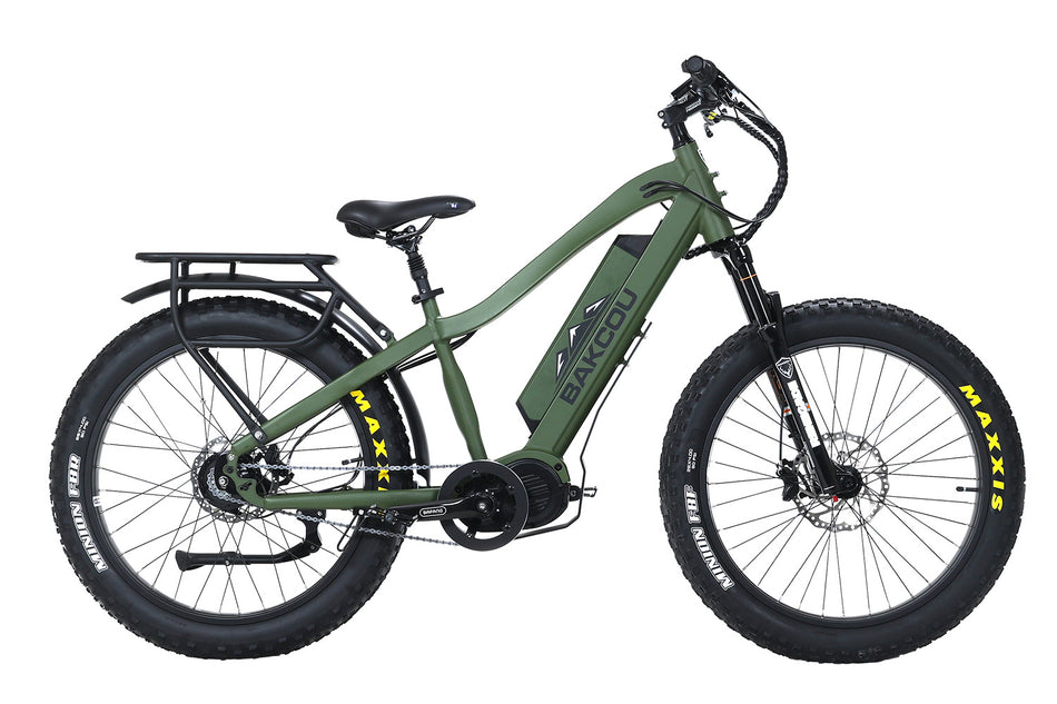 Bakcou Mule Jager E-Bike Army Green 18" Frame with Rohloff 500/14 Speed Hub and Bafang M620 Ultra Mid-Drive Motor