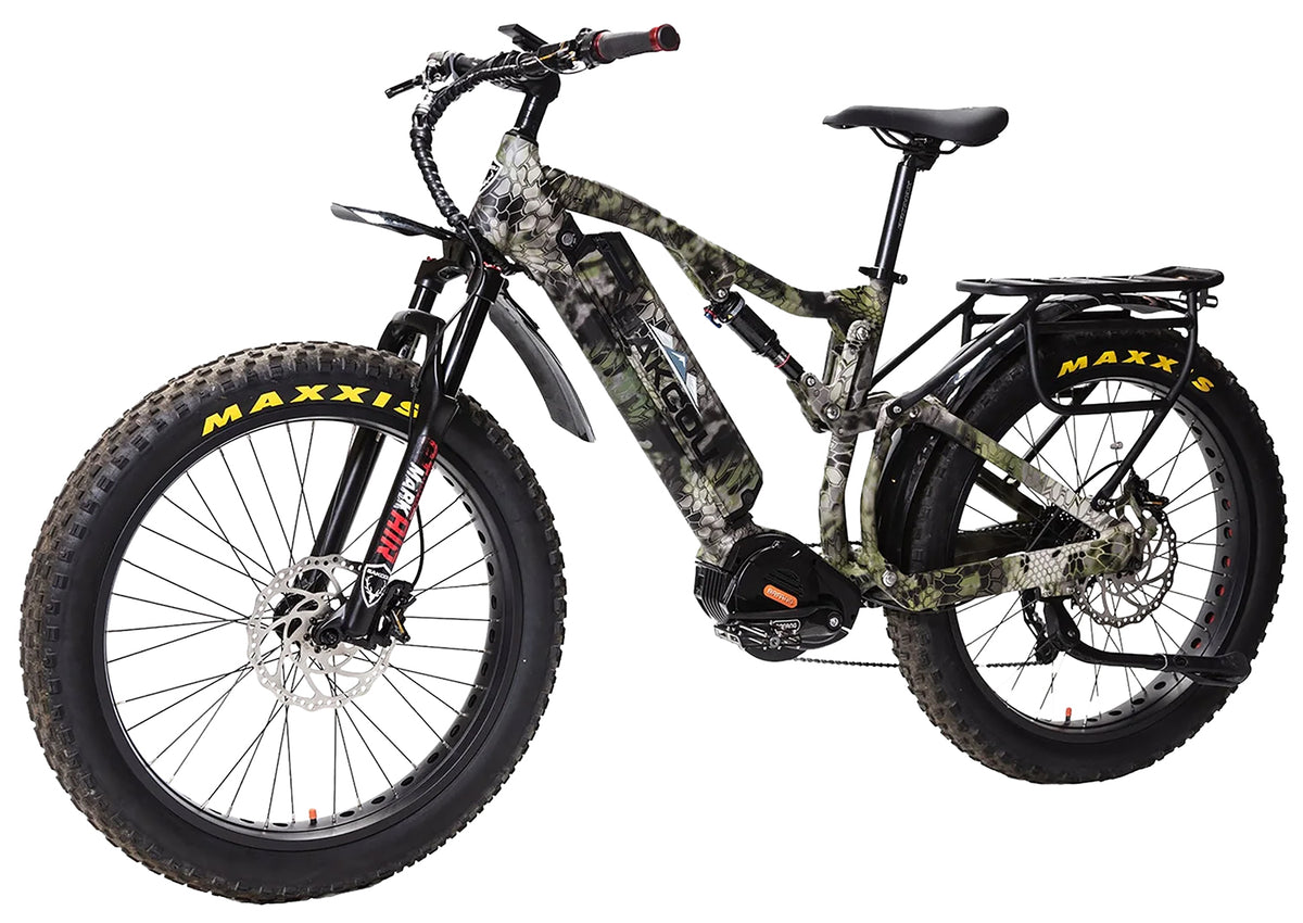 Bakcou BS19KRYB25 Storm 25 Electric Fat Bike Kryptek Altitude 19" Stand Over 30.50" Sram 9-Speed Bafang Ultra Motor