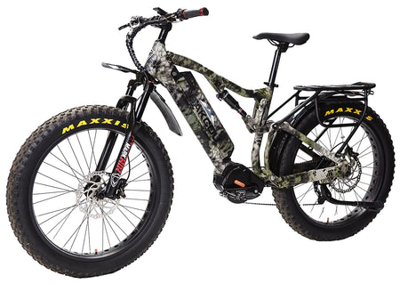 Bakcou BS19KRYB25 Storm 25 Electric Fat Bike Kryptek Altitude 19" Stand Over 30.50" Sram 9-Speed Bafang Ultra Motor