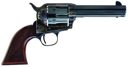 Cimarron Arizona Ranger AR400 .357 Mag 6-Shot Revolver, 4.75" Engraved Blued Barrel, Case Hardened Frame, Checkered Walnut Grip