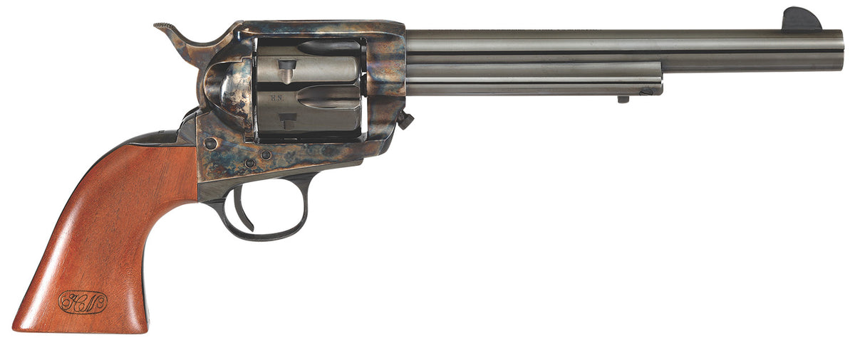 Cimarron U.S. Cavalry Henry Nettleton .45 Colt 6-Shot Revolver, 7.5" Blued Barrel & Cylinder, Case Hardened Frame, Walnut Grip