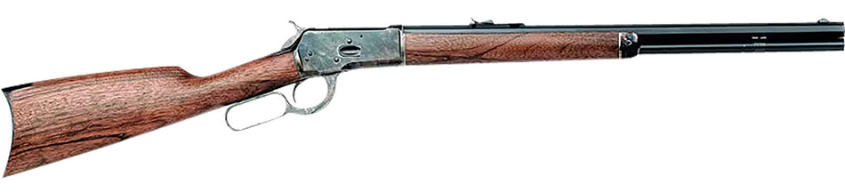 Cimarron AS611 1892 Cogburn Carbine .45 Colt (LC) 10+1 20in Blued Octagon Barrel, Color Case Receiver, Walnut Furniture