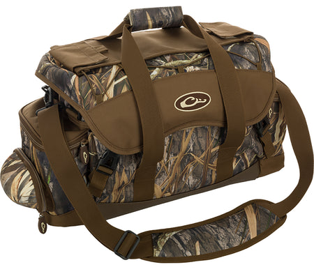 Drake Waterfowl DA2020022 Blind Bag Refuge HD-2 Mossy Oak Bottomland Heavy Duty Nylon Duffle Style